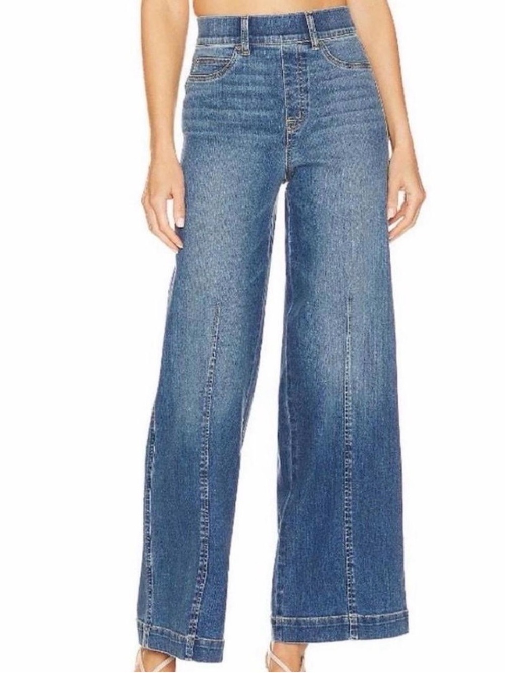 SPANX Seam Front Wide‎ Leg Jeans